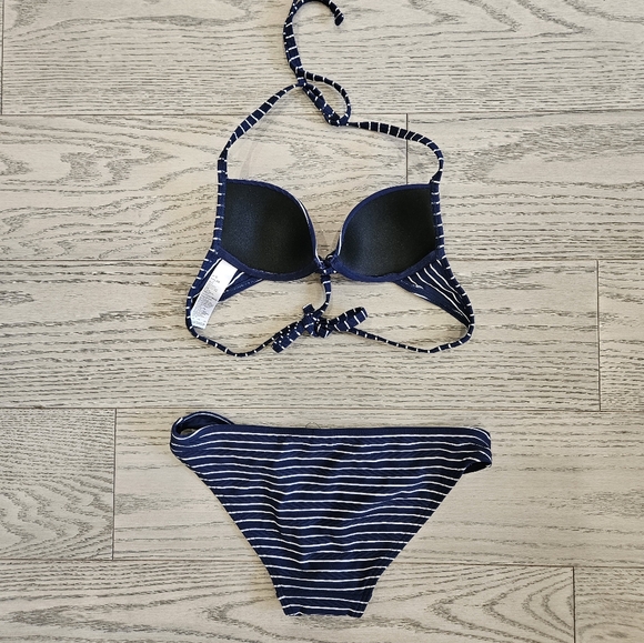 NEW - TOPSHOP Navy bikini -  2 US - Picture 2 of 4